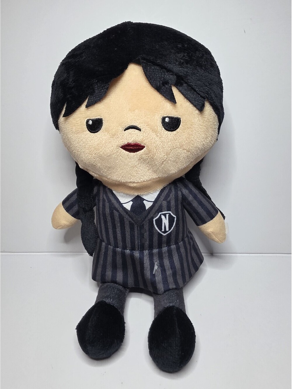 Wednesday Addams 10" Plush Doll Nevermore School Uniform MGM